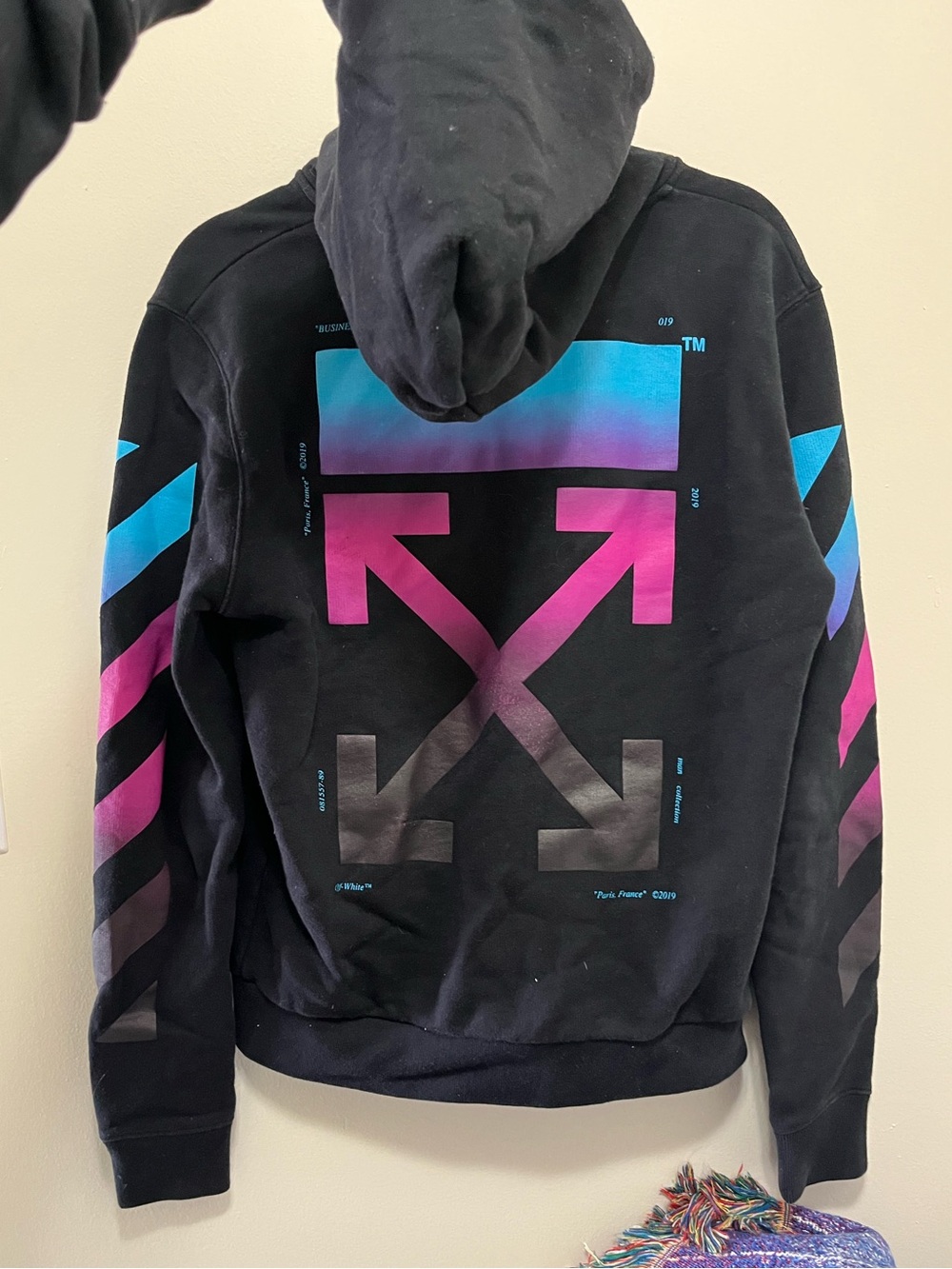 Off-White "Gradient" Zip-Up Hoodie